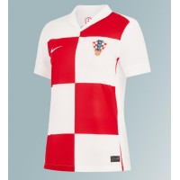 Camiseta Croacia Primera Equipación para mujer Eurocopa 2024 manga corta